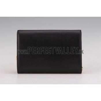 Louis Vuitton Chain Louise Clutch Black