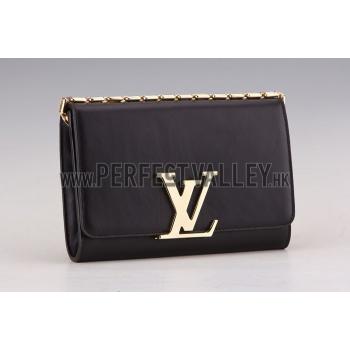 Louis Vuitton Chain Louise Clutch Black