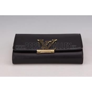 Louis Vuitton Chain Louise Clutch Black