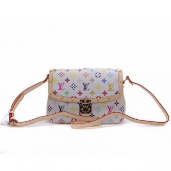 Louis Vuitton Monogram Multicolore M92661 White Cross Body Bag Ladies HM03818