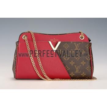 Replica Louis Vuitton Monogram Kimono Shoulder Bag Dark Red