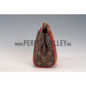 Replica Louis Vuitton Monogram Kimono Shoulder Bag Dark Red