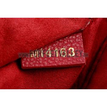 Replica Louis Vuitton Monogram Kimono Shoulder Bag Dark Red