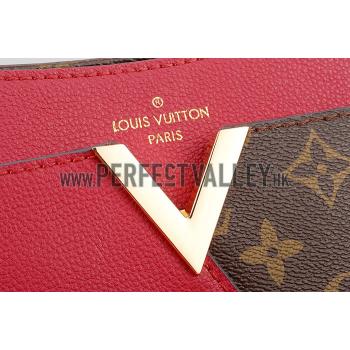 Replica Louis Vuitton Monogram Kimono Shoulder Bag Dark Red