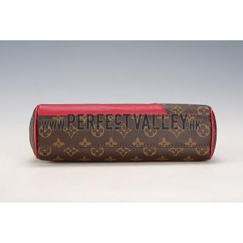 Replica Louis Vuitton Monogram Kimono Shoulder Bag Dark Red