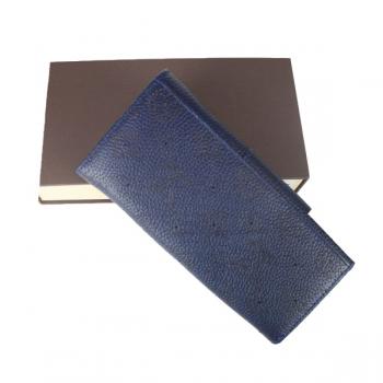 Louis Vuitton Mahina Leather M58135 Blue Cow Leather Wallet