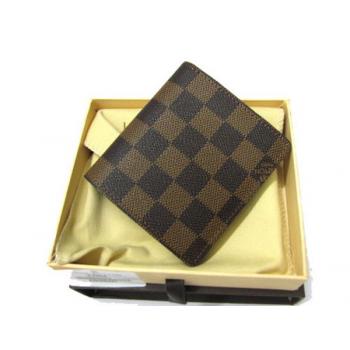 Louis Vuitton Damier Canvas N60905 Brown Card Bags Unisex HM03915