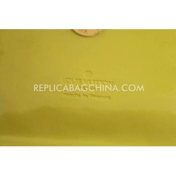 Cheap Louis Vuitton Clutch Yellow Patent Leather Wallet