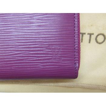 Louis Vuitton EPI Leather M6385L Purple Small Wallet