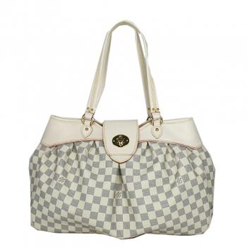 Louis Vuitton Damier Canvas N45718 White Large Cross Body Bag