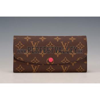 Replica Louis Vuitton Emilie Wallet Fuchsia