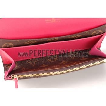 Replica Louis Vuitton Emilie Wallet Fuchsia