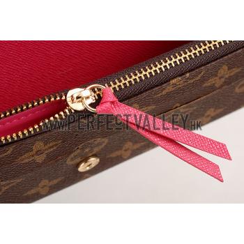 Replica Louis Vuitton Emilie Wallet Fuchsia