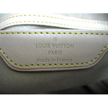 Louis Vuitton Monogram Canvas M40325 Brown Cow Leather Large Bags