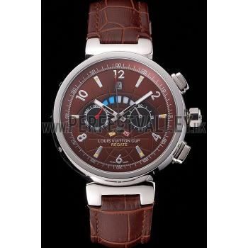 Louis Vuitton Tambour LV Cup Brown Dial Watch 2165-295