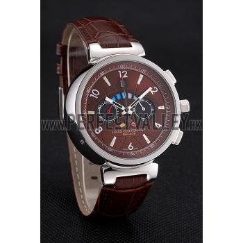 Louis Vuitton Tambour LV Cup Brown Dial Watch 2165-295