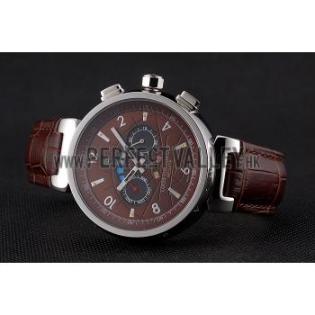 Louis Vuitton Tambour LV Cup Brown Dial Watch 2165-295