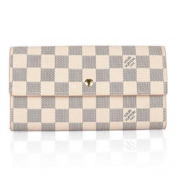 Louis Vuitton Damier Canvas M61215 White Canvas Small Replica