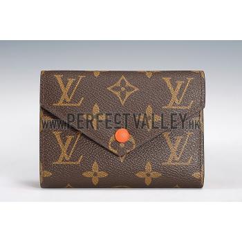 Louis Vuitton Monogram Canvas Compact Curieuse Wallet Orange 18926999 Replica