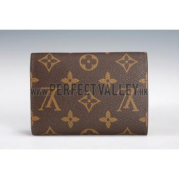 Louis Vuitton Monogram Canvas Compact Curieuse Wallet Orange 18926999 Replica