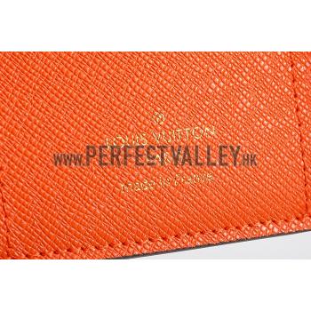 Louis Vuitton Monogram Canvas Compact Curieuse Wallet Orange 18926999 Replica