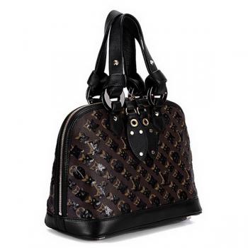 Louis Vuitton Monogram Eclipse M40246 Cow Leather Small Ladies Bag Replica