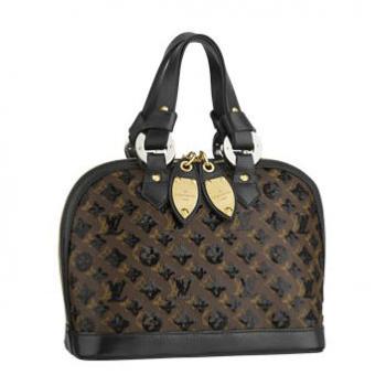 Louis Vuitton Monogram Eclipse M40246 Cow Leather Small Ladies Bag Replica