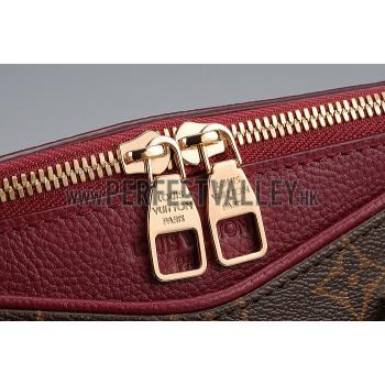 Replica Louis Vuitton Monogram Pallas BB Dark Red PM Bag