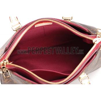 Replica Louis Vuitton Monogram Pallas BB Dark Red PM Bag