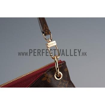 Replica Louis Vuitton Monogram Pallas BB Dark Red PM Bag