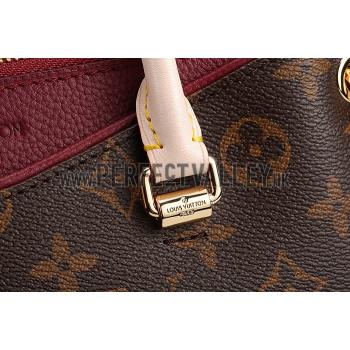 Replica Louis Vuitton Monogram Pallas BB Dark Red PM Bag