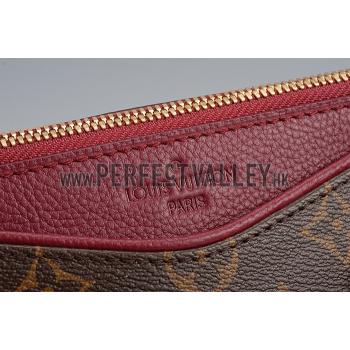 Replica Louis Vuitton Monogram Pallas BB Dark Red PM Bag