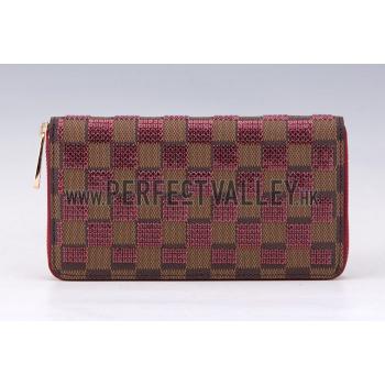 Louis Vuitton Damier Paillettes Wallet Red