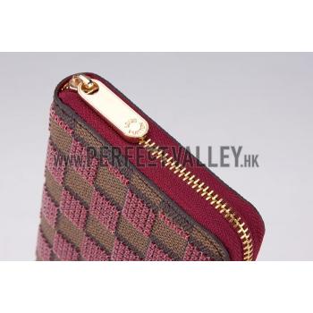 Louis Vuitton Damier Paillettes Wallet Red