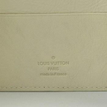 Louis Vuitton Mahina Leather M95550 Beige Cow Leather Wallet