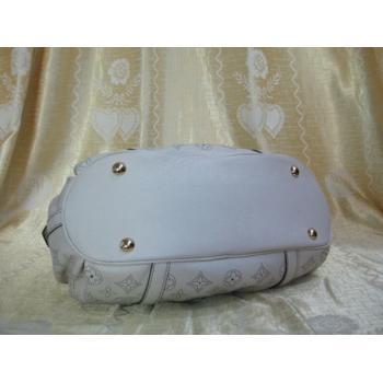 Louis Vuitton Mahina Leather M97053 White Large Ladies Bags