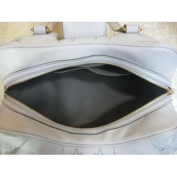 Louis Vuitton Mahina Leather M97053 White Large Ladies Bags