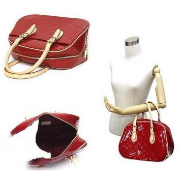 Louis Vuitton Monogram Vernis M93513 Red Enamel HandBags