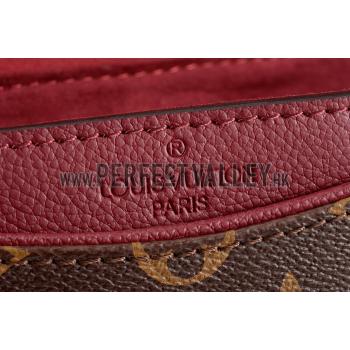 Cheap Louis Vuitton Pallas Chain Bag Dark Red 608252