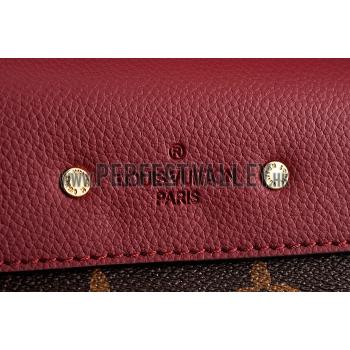 Cheap Louis Vuitton Pallas Chain Bag Dark Red 608252