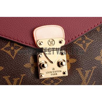 Cheap Louis Vuitton Pallas Chain Bag Dark Red 608252