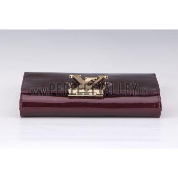 Cheap Louis Vuitton Monogram Vernis Neo Sobe Clutch Louise Plum