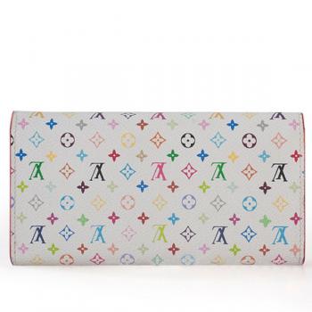 Louis Vuitton Monogram Multicolore M60272 White Canvas Small Wallet Replica