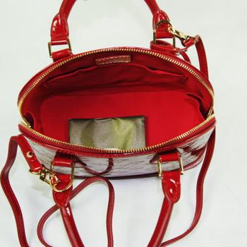 Louis Vuitton Monogram Vernis M91606 Red Small Ladies Handbag