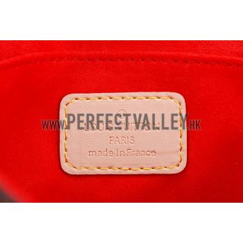 Louis Vuitton Monogram Felicie Chain Wallet Red 18926650