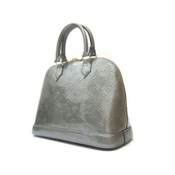 Louis Vuitton Monogram Vernis M91611 Grey Enamel Medium Replica