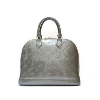 Louis Vuitton Monogram Vernis M91611 Grey Enamel Medium Replica