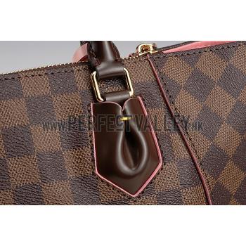 Louis Vuitton Cassa Tote PM Damier Ebene Canvas Pink