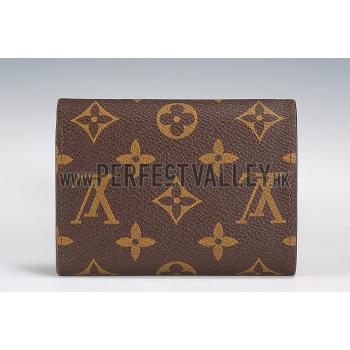 Replica Louis Vuitton Monogram Canvas Compact Curieuse Wallet Red 18926992