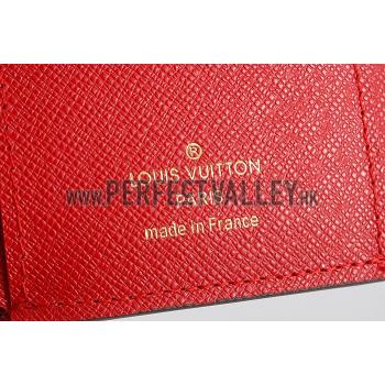 Replica Louis Vuitton Monogram Canvas Compact Curieuse Wallet Red 18926992